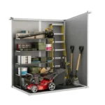 Keter 6′ x 4′ Manor Plastic Pent Garden Storage Shed – Beige — product view 3