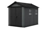 Keter 7.5ft x 9ft Newton Plus Front Entry Plastic Garden Shed – Dark Grey — product view 1