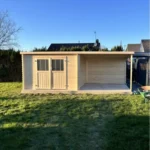 Large wooden shed 18.36 m² High end model — product view 2