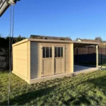 Large wooden shed 18.36 m² High end model — product view 3