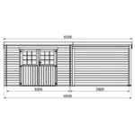 Large wooden shed 18.36 m² High end model — product view 4