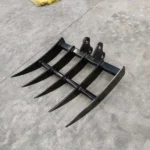 Mini Excavator Rake Attachment for Grading, Leveling, Soil Loosening & Soil Removal — product view 1