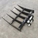 Mini Excavator Rake Attachment for Grading, Leveling, Soil Loosening & Soil Removal — product view 3