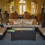 Montego Linear Gas Fire Pit Table — product view 2