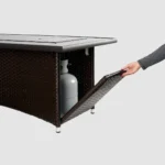 Montego Linear Gas Fire Pit Table — product view 5
