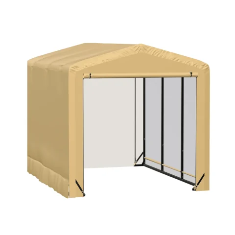 ShelterTube Wind and Snow-Load Rated Garage 10x14x8 Tan — product view 1