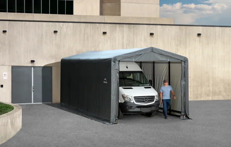 ShelterTube Wind and Snow-Load Rated Garage 10x14x8 Tan — product view 3