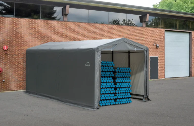 ShelterTube Wind and Snow-Load Rated Garage 10x14x8 Tan — product view 5