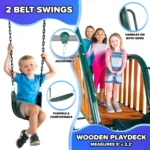 Sportspower Alta Oaks 10-Foot Swing Set with 6-Foot Slide — product view 2