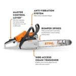 STIHL MS 162 16 in. Light 01 Bar Gas Chainsaw Picco Micro Mini 3 PMM3 3/8 in. — product view 2