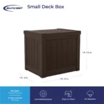 Suncast 22 Gallon Small Deck Box – Java — product view 5