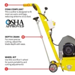 Tomahawk ETSCAR8 Electric 8-Inch Concrete Scarifier — product view 3