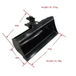 TYPHON 600mm Tilting Bucket Attachment for Mini Excavators — product view 5
