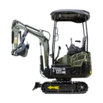 TYPHON TERROR XIII PRO STORM 1.3-Ton Mini Excavator with Canopy, Hydraulic Thumb Clip & 22.1HP Honda Engine — product view 1