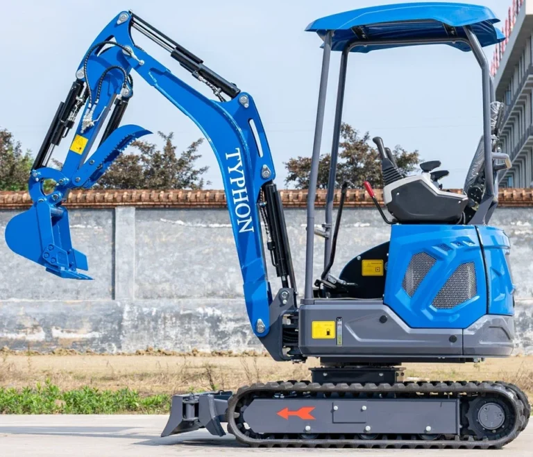 TYPHON TERROR XIX STORM 4000 lbs Mini Excavator with Boom Swing, Canopy & Retractable Tracks — product view 2