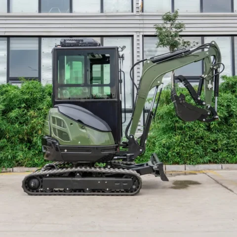 TYPHON TERROR XXV 2.7-Ton Diesel Mini Excavator with Kubota D1105, Retractable Tracks & AC Cabin — product view 1