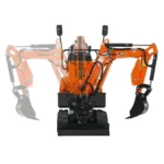 YARDMAX Mini Excavator with Claw Grading Bucket & Rake — product view 2