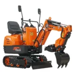 YARDMAX Mini Excavator with Claw Grading Bucket & Rake — product view 4