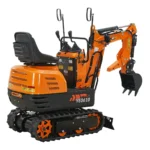 YARDMAX Mini Excavator with Claw Grading Bucket & Rake — product view 5